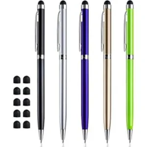 ChaoQ Lápices para pantallas táctiles 5 piezas 2 en 1_1