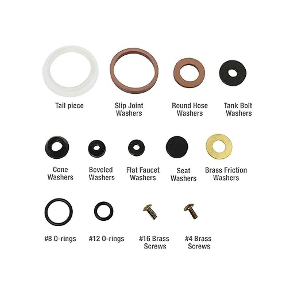 Danco 80817 Surtido de arandelas para el hogar 42 unidades_4