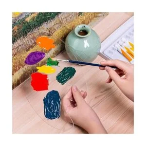 Paleta de pintura acrílica paleta de arte transparente