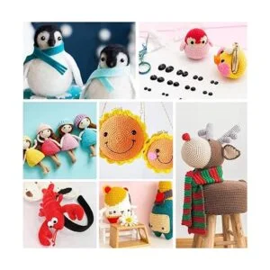 TOAOB 830 cuentas redondas de plástico negro de 0.157 in