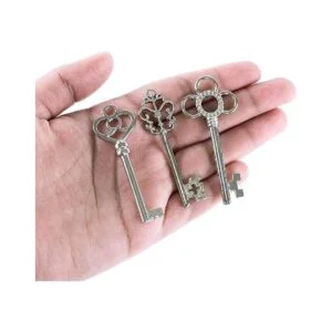 Llaves de estilo antiguo de bronce y latón diseño de_3