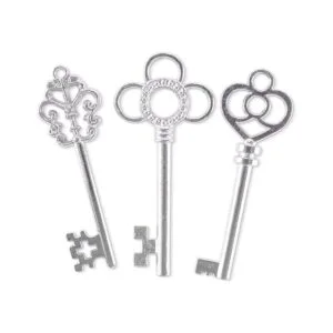 Llaves de estilo antiguo de bronce y latón diseño de_2