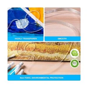 Paleta de pintura acrílica paleta de arte transparente