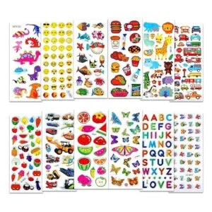 BEESTECH Calcomanías para niños de 2 3 y 4 años