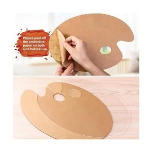 Paleta de pintura acrílica paleta de arte transparente