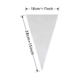 GOETOR Bolsa de cono 100 bolsas transparentes de celofán_3