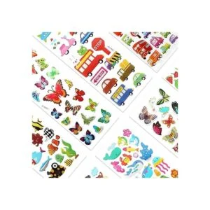 SAVITA Calcomanías 3D para niños y niñas pequeños_3