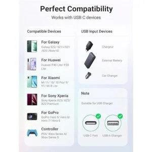 UGREEN Cable USB tipo C cargador rápido USB A a USB C_5