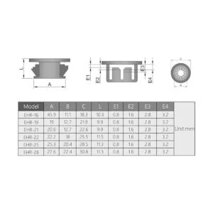 Fielect Protector de ojales 25 unidades EHR19 de 0.748_4