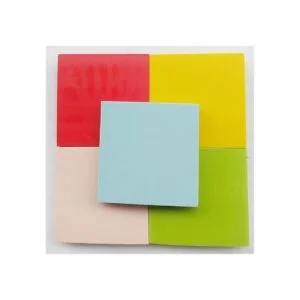 Genérico 5pcs bloques de sello de hule Talla Cuadrada para_3