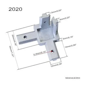 Boeray Conector de soporte de esquina con tornillos de_2