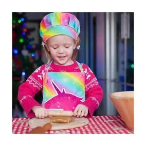 MHJY Juego de sombreros de delantal para niños delantal_4