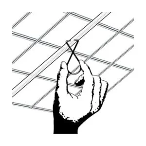 Ganchos de techo para azulejos de techo clips de barra en