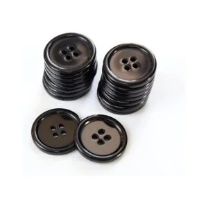 GANSSIA Botones de resina negra de 1 pulgada 0.984 in_5