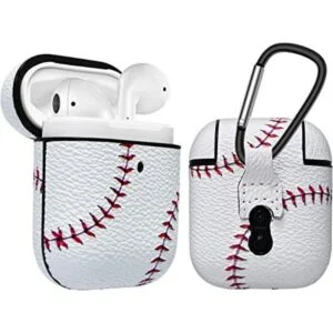 Njjex Funda para AirPods funda rígida de piel sintética