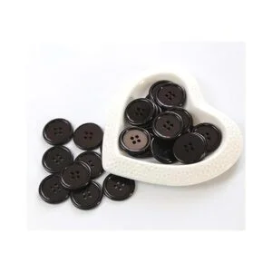 GANSSIA Botones de resina negra de 1 pulgada 0.984 in_3