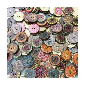 200 botones de madera botones de madera vintage con 2_4