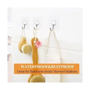 Ganchos adhesivos resistentes para colgar en la pared sin_3