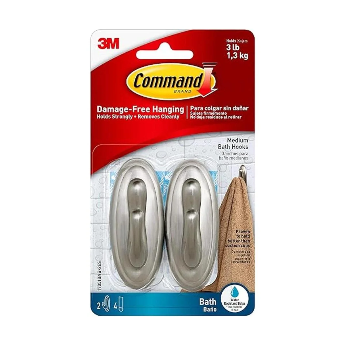 Command Ganchos de baño de plástico tradicionales_1