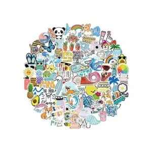 Bekayshad Stickers for Water Bottles 100 PackPCS Cute_1