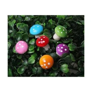 CJESLNA 60 piezas miniatura de jardín de hadas coloridas_2