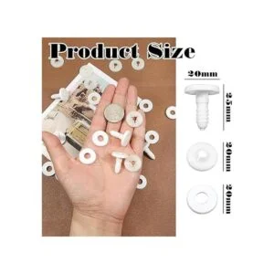 TOAOB Juego de 20 articulaciones de muñeca de 0.787 in