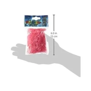 Rainbow Loom Bandas de goma rosa perlado con 24 clips en_2