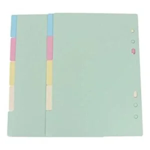 NUOBESTY 1 juego de 5 colores divisores índice clasificado_1