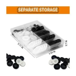 162 botones de costura de resina mixta botones ecológicos