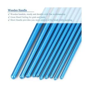 BOSOBO Juego de 2 pinceles de pintura 20 unidades punta