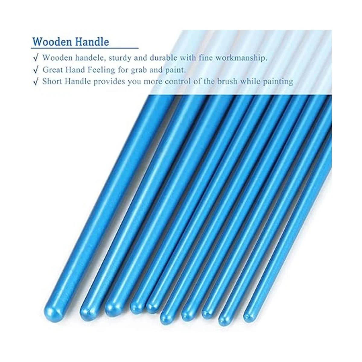 BOSOBO Juego de 2 pinceles de pintura 20 unidades punta