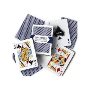 Juego de cartas estándar de una sola cubierta azul tamaño_3