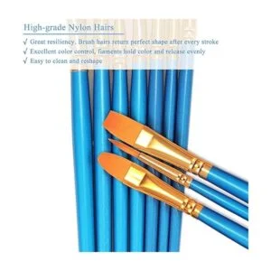 BOSOBO Juego de 2 pinceles de pintura 20 unidades punta