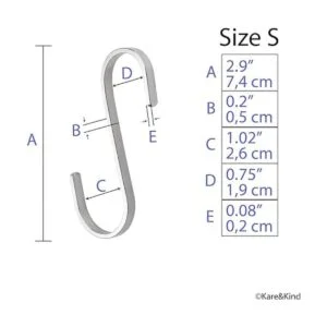 Ganchos planos en forma de S para colgar utensilios de_5