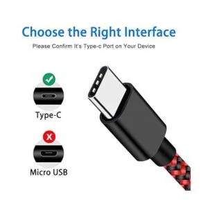 VOTY Cable de carga USBC tipo C para Samsung Galaxy Note_3