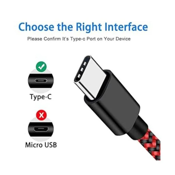 VOTY Cable de carga USBC tipo C para Samsung Galaxy Note_3