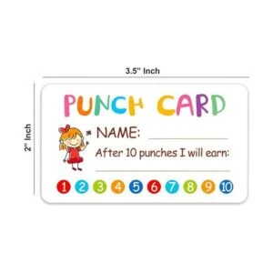 Tarjeta de perforación 100 unidades de tarjeta de_3