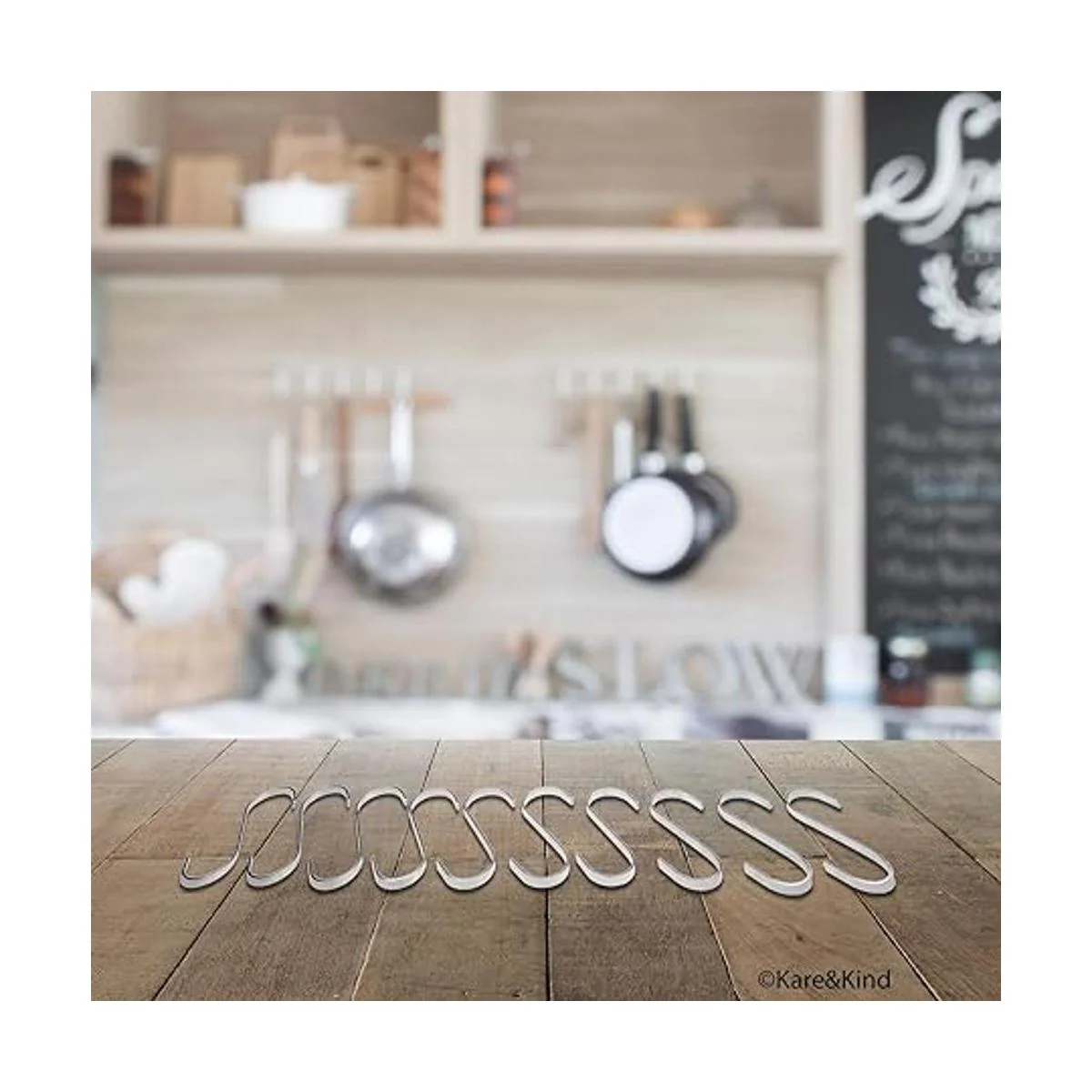 Ganchos planos en forma de S para colgar utensilios de_4