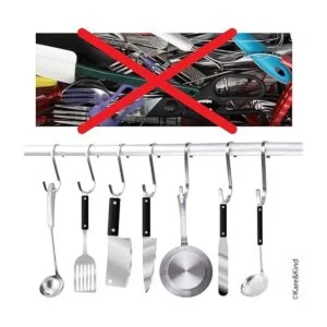 Ganchos planos en forma de S para colgar utensilios de_2