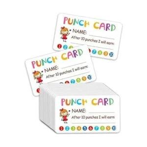 Tarjeta de perforación 100 unidades de tarjeta de_4