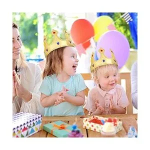 NUOBESTY Corona de rey dorado delicado sombrero de corona_3