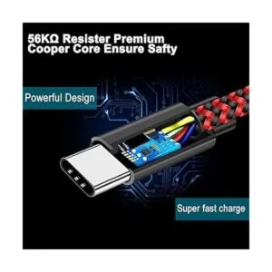 VOTY Cable de carga USBC tipo C para Samsung Galaxy Note_4