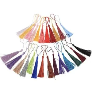 VEYLIN 100 borlas pequeñas artesanías hechas a mano mini_3