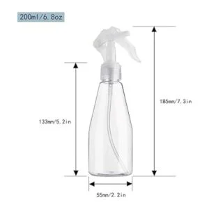 Dedoot Botella de espray transparente para el cabello
