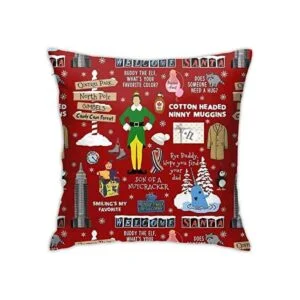 KIILA Buddy The Elf Collage de fondo rojo para el hogar_1