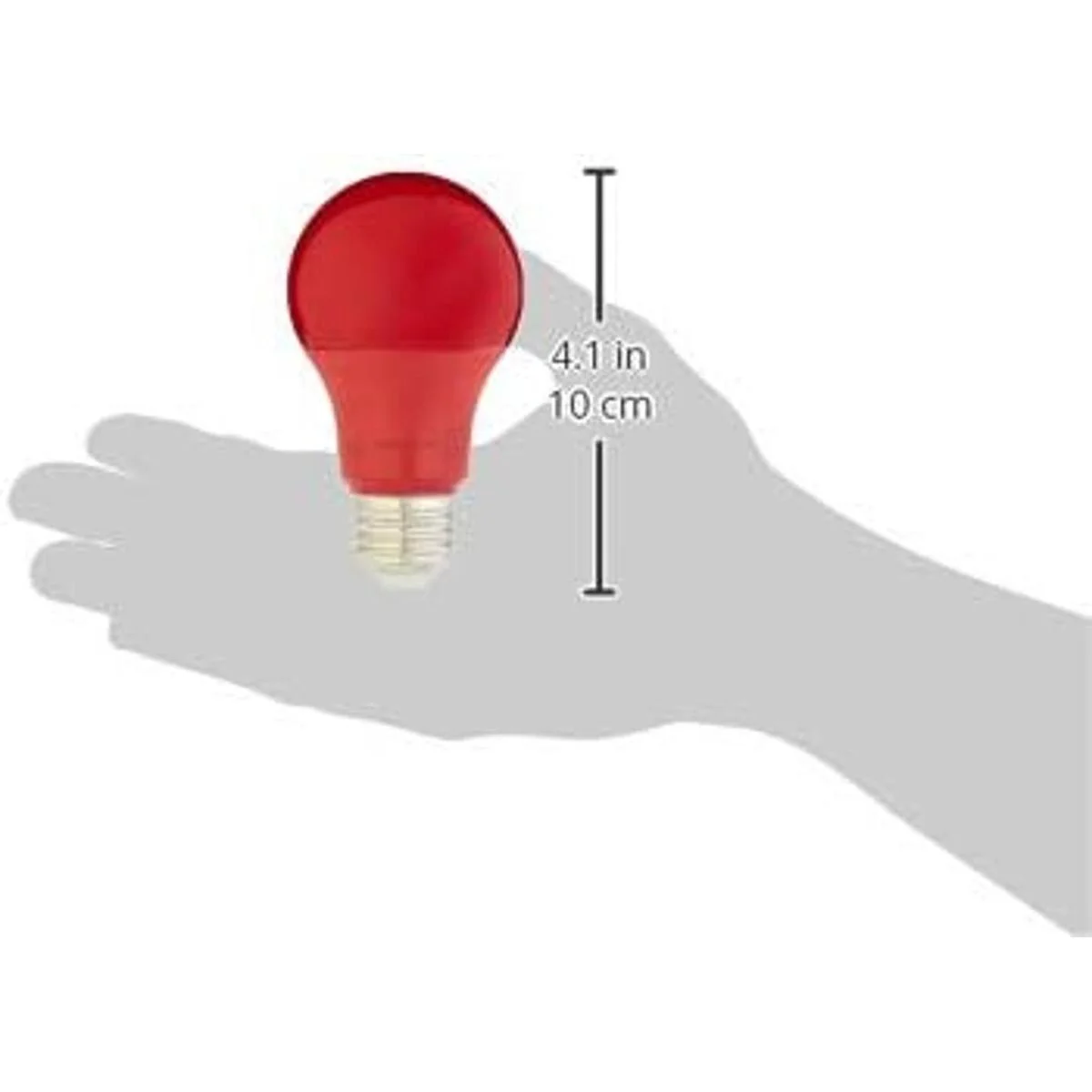 Bombilla LED A19 equivalente a 60 W color rojo no_3