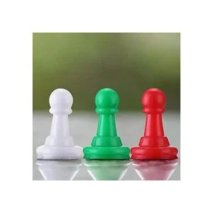 64 piezas multicolor de plástico Pawns Piezas de tablero_5