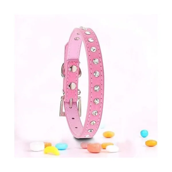 Collares de perro de piel sintética para perros pequeños_4