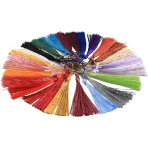 VEYLIN 100 borlas pequeñas artesanías hechas a mano mini_2