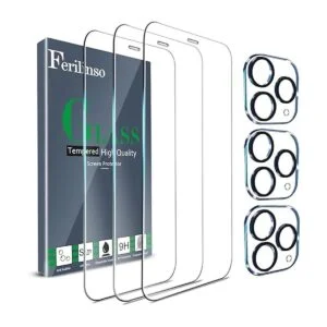 Ferilinso Paquete de 6 protectores de pantalla de vidrio_1